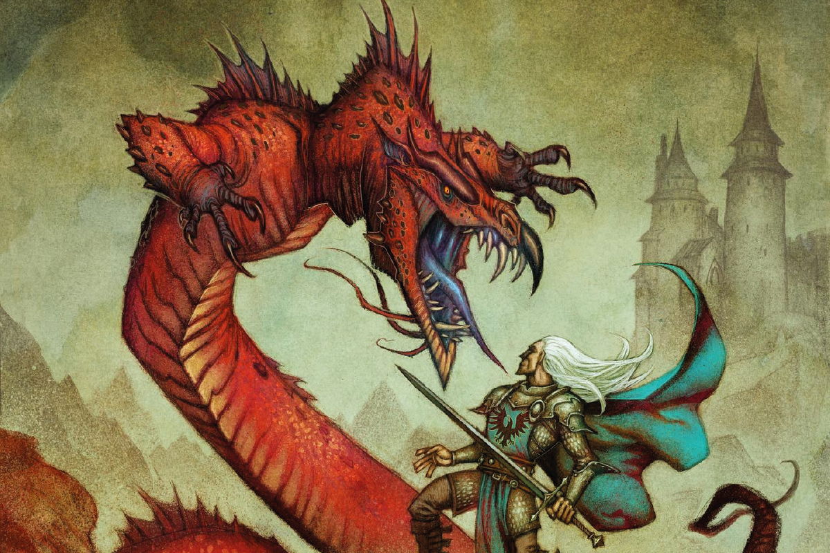 Portada del bestiario de Dragonbane ilustrada por Johan Egerkrans, edición de Free League en castellano por Devir