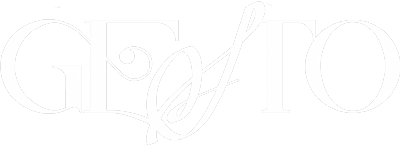 Logotipo tipográfico de GESTO, sección de Revista TURNO dedicada a la expresión escultórica de las miniaturas.
