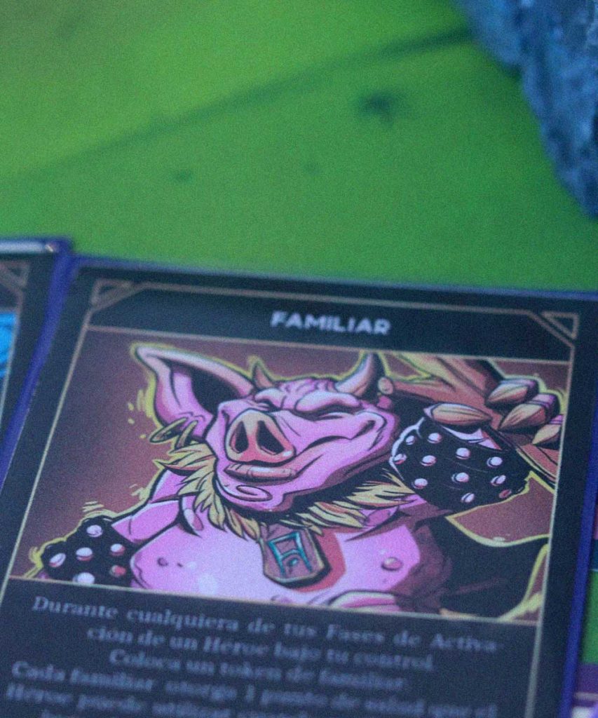 Carta de personaje de The Age of Rift durante una partida